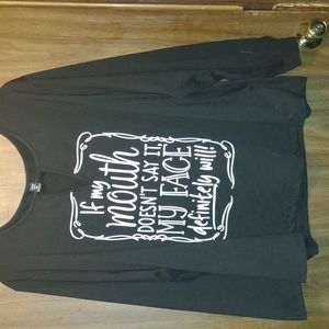 Plus size long sleeve shirt